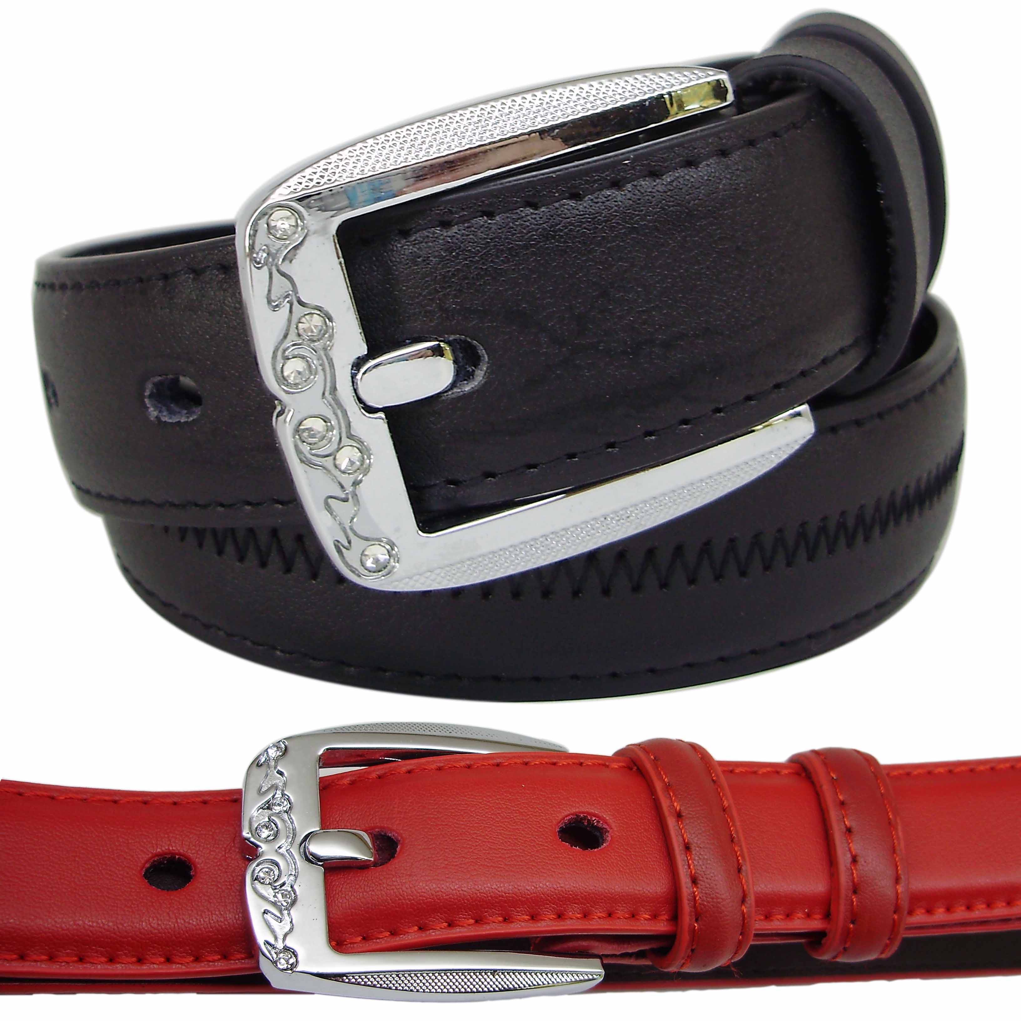 Strap women's belt Women genuine leather cowhide accessories red casual pin buckle Free delivery