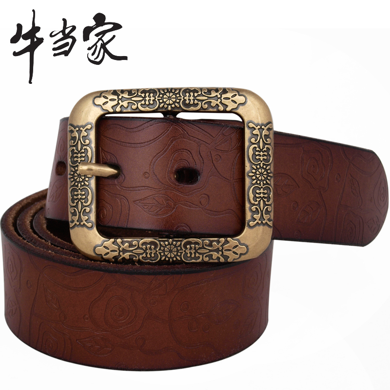 Strap Women women's genuine leather strap cowhide strap female fashion all-match women's belt wide female belt