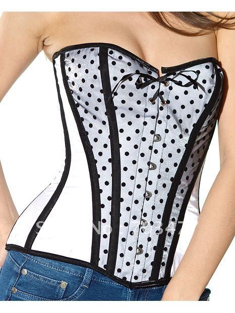 Strapless sexy overbust corset  fashion steel boned corset  wholesale and retailer high quality best service competitive price