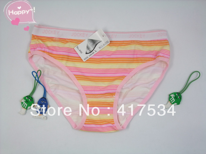 striped cotton  Lady and Women underwear and Briefs panties & Color random