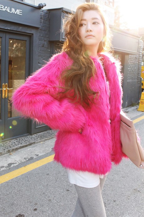 Sty nda fashion faux fur female fur cardigan