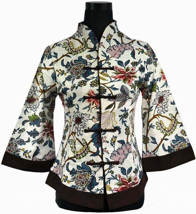 Style New Spring Chinese Women Linen Jacket Coat Flowers M XL XXXL 5XL Free Shipping 454