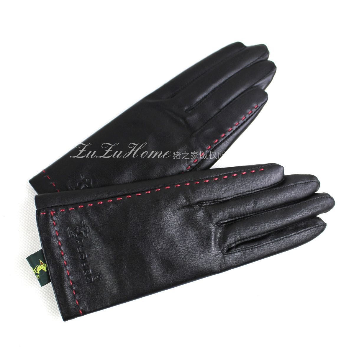 Suede gloves Women genuine leather gloves women's winter thin