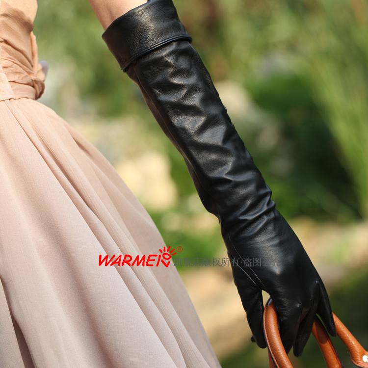 Suede Women genuine leather gloves l007nn