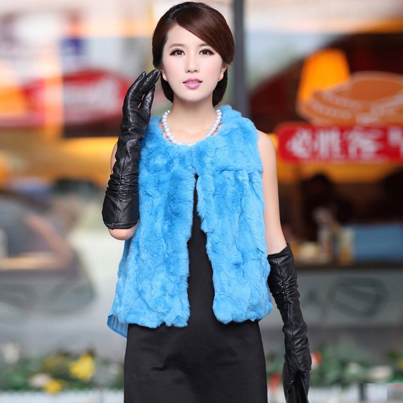 Sukracarya fur vest 2012 rabbit sweater vest fur vest outerwear 6996