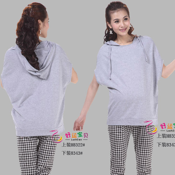 Summer 2013 Size fits all batwing sleeve spandex cotton short-sleeve top t-shirt maternity clothing new arrival