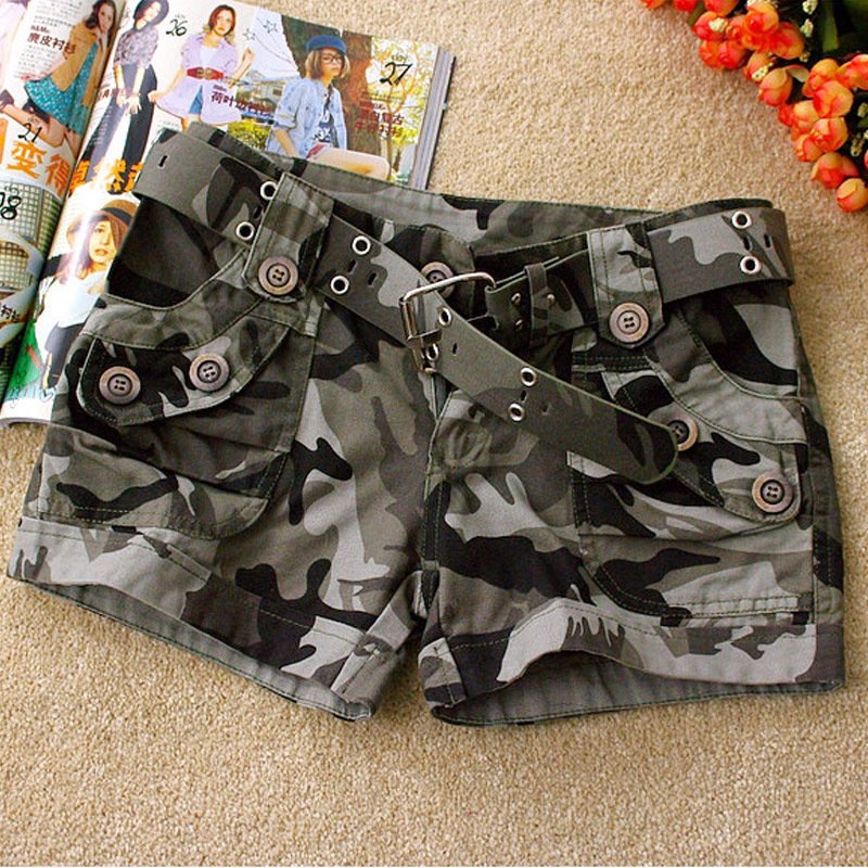 summer  2013 women's military camouflage shorts casual pants