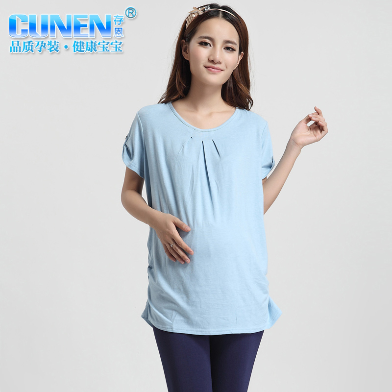 Summer all-match short-sleeve maternity clothing plus size top casual t-shirt 22088