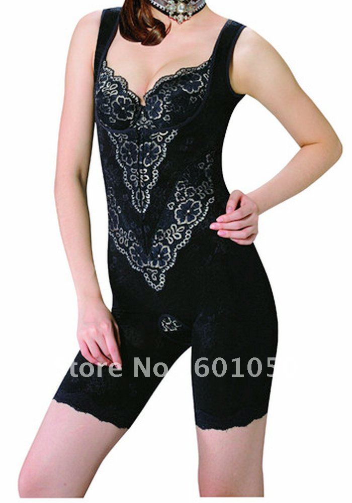 Summer Bamboo charcoal Shapers Thin section nylon + gauze abdominal curl waist slimming Jumpsuits Corset Underwear Shapewear