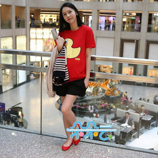 Summer cute little duck 100% cotton maternity t-shirt short-sleeve maternity clothing top ys-160