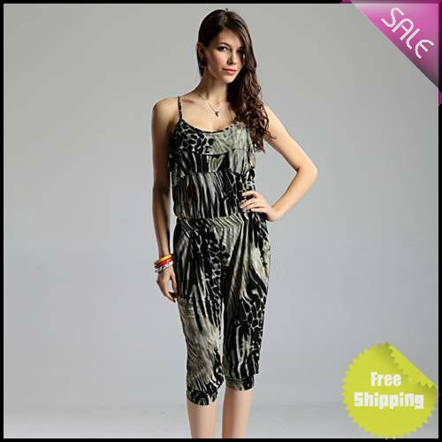 summer dress 2012 New Fashion Wholesale Women Strapless Jumpsuit Ruffled Free Shipping Quality Guaranteed N6F602_2_A618