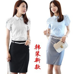 Summer fashion women's ol career clothing slim elegant dress set suit short skirt