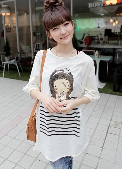 Summer maternity clothing clothes fashion loose short-sleeve cartoon T-shirt