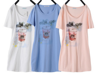 Summer maternity clothing cotton maternity cqua t-shirt maternity short-sleeve T-shirt 3