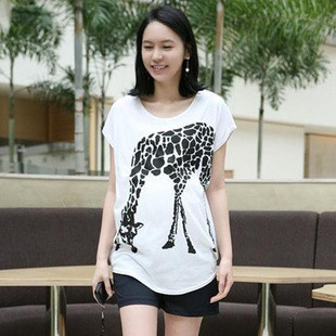 Summer maternity clothing pattern spring and summer short-sleeve T-shirt maternity top