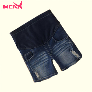 Summer maternity clothing plus size legging casual pants straight pants belly pants denim shorts