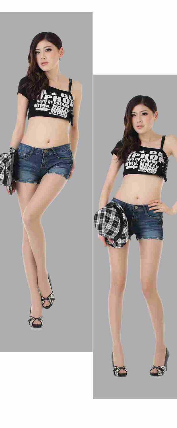 Summer New New Frayed Nostalgic Jeans Women Jeans Fashion Jeans Shorts (ID: SLA052)