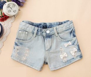 Summer plus size denim shorts mm denim shorts female denim shorts hole shorts loose