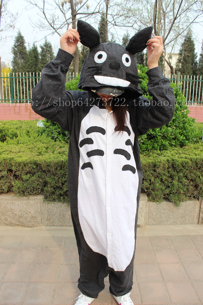 Summer sazac totoro sleepwear cartoon animal lovers one piece sleepwear hyraxes home costume