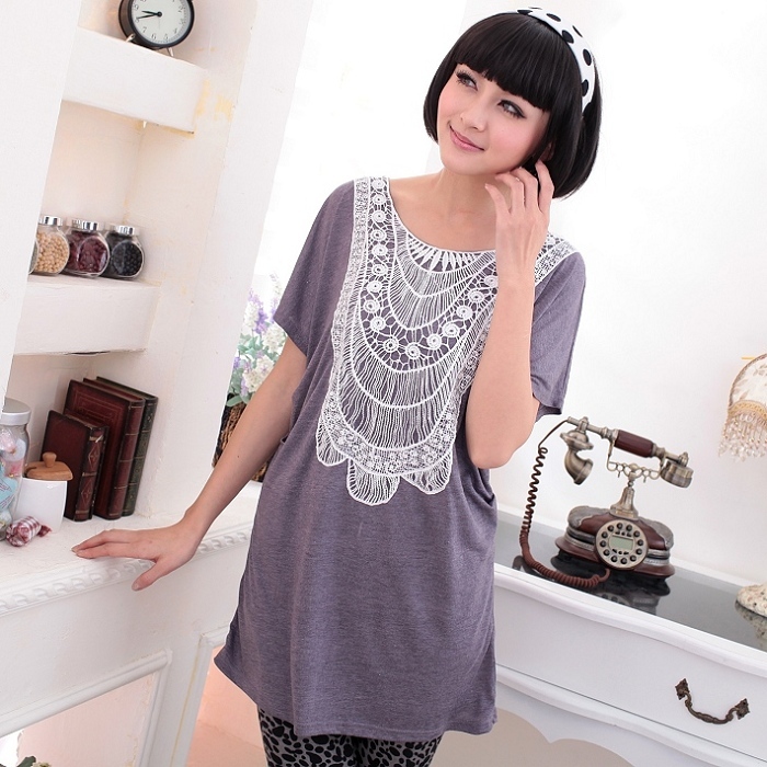 Summer ta12015b hook needle flower decoration maternity clothing maternity top