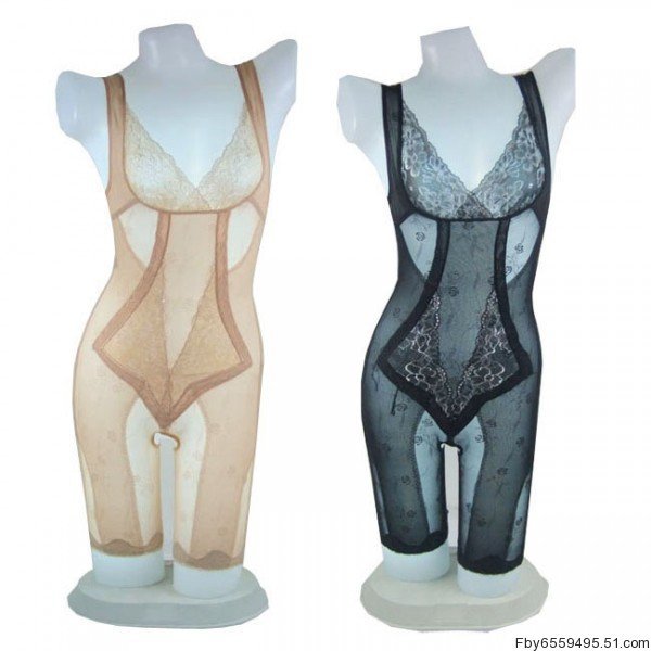 Summer ultra-thin collagen butt-lifting abdomen drawing one piece shaper no button zipper beauty care slimming clothes