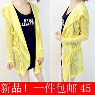 Sun protection clothing transparent long-sleeve candy color translucent anti-uv sun protection clothing outerwear air