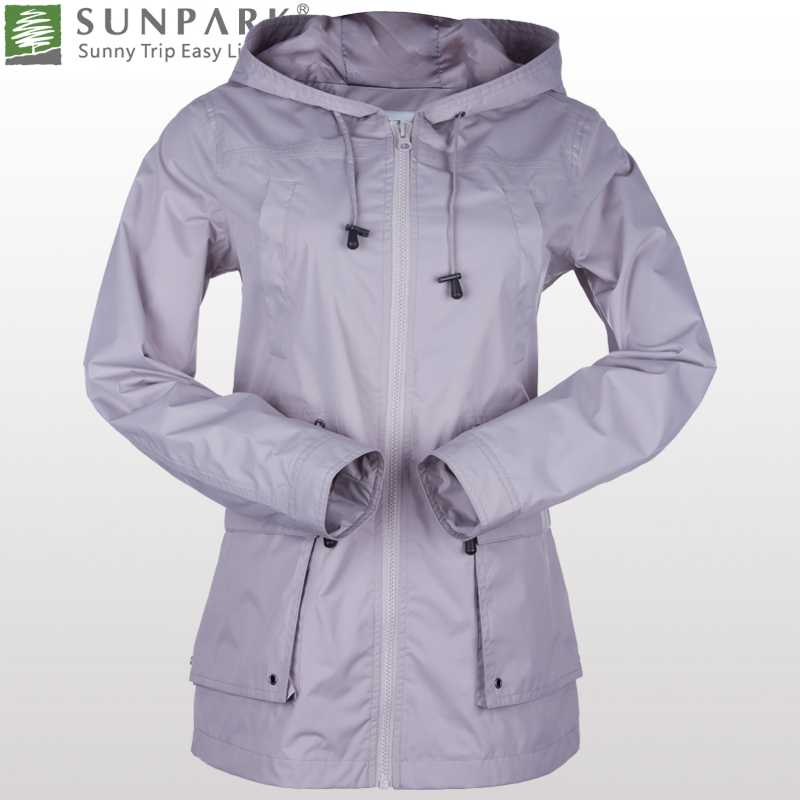 Sunpark business casual slim medium-long trench female sba0670