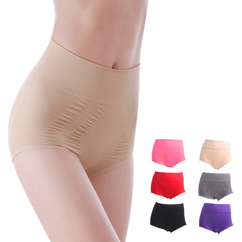 Super abdomen drawing butt-lifting slim panties massage body shaping beauty care female panties