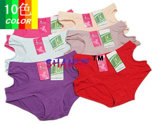 Super-breathable Woman's Natural Bamboo Underwear High elastic Underwear UV Resistance Mix Order