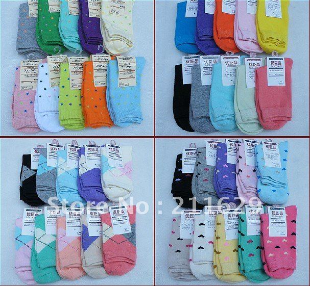 Super good quality classical lovely women socks foreign trade cotton cotton wholesale preference