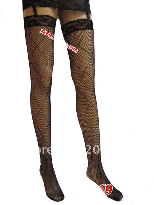 Super New Sexy  Black Lace Thigh-High Stockings Stay up hosiery