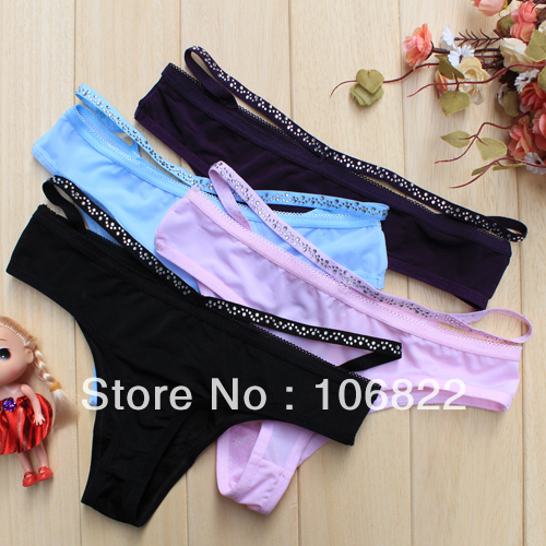 Super Sexy 5 Colors Women's Underwear Bling Bandage New Lingerie Cotton Knickers SL00272