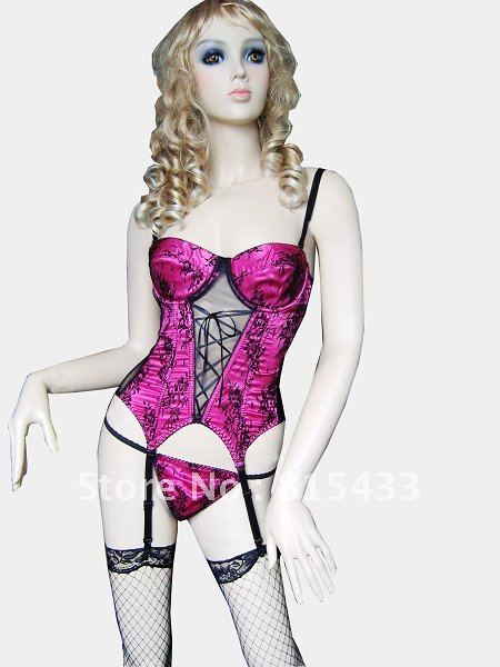 Super Sexy Soft Corset Bustier Underwear with G-string