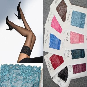 Super thin invisible wide Lace sexy stockings more color for reference free shipping