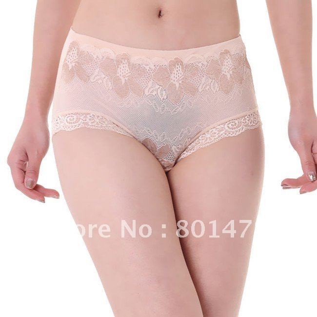 Superfine fiber jacquard lace women's underwear 115