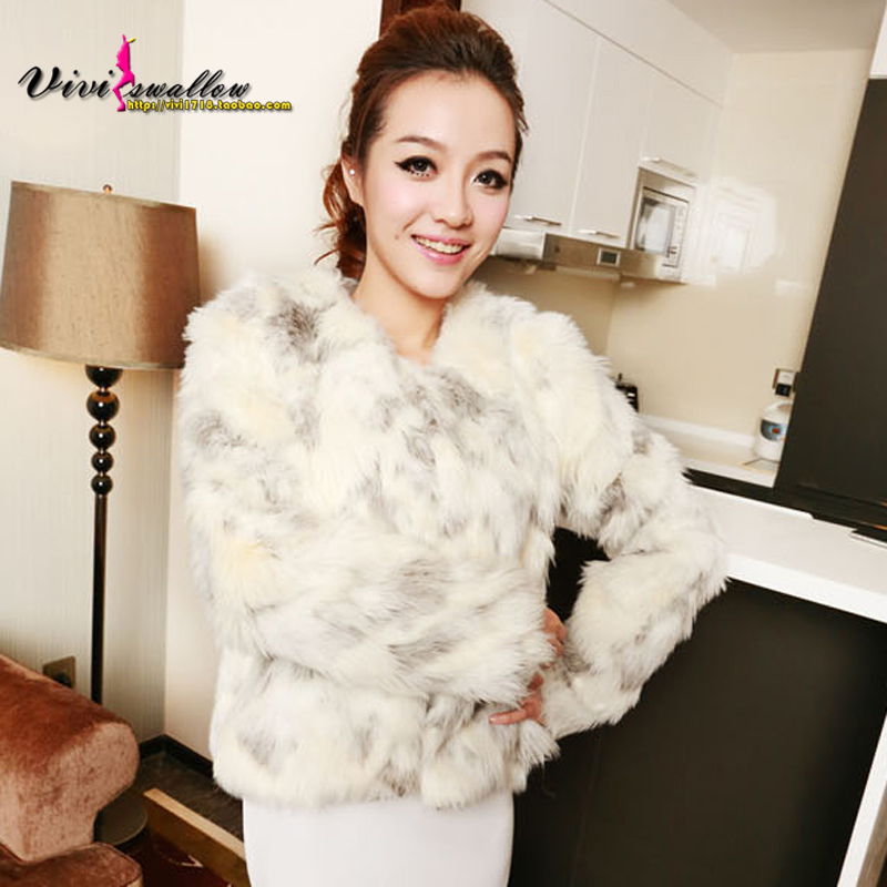 Swallow 2013 new ladies high quality short design fur coat 2333