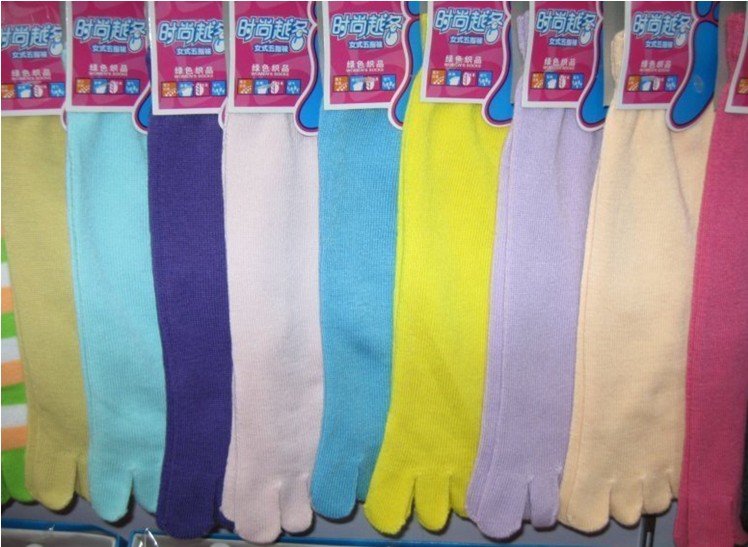 Sweat-absorbent Breather Women Long Toe Socks,Ladies Sports Stockings,Free Shipping