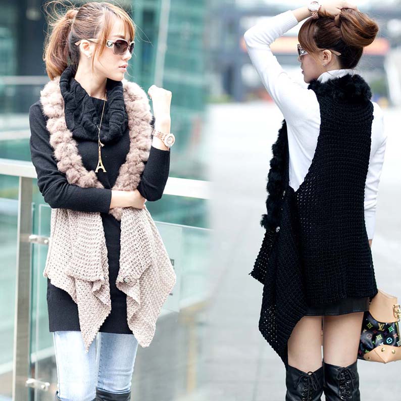 Sweater 2012 new arrival autumn female autumn and winter fashion sweater rabbit fur casual gentlewomen elegant