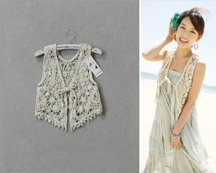 Sweater crotch small cape small cardigan vest female b3044