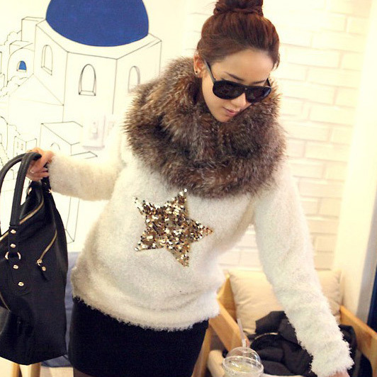 Sweet all-match pullover sweater 11610 free shipping