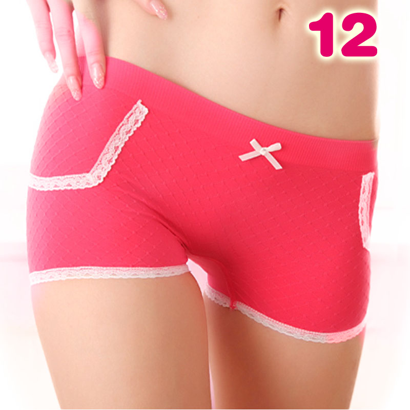 Sweet comfortable breathable mid waist panty underwear week pants