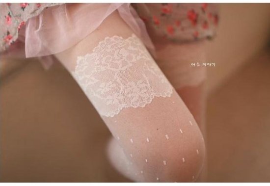 Sweet fashion princess thigh lace point Pantyhose Stockings Tights Free Shipping 1599