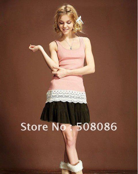 Sweet ladies' lace design vest  lace camisole  5pcs/lot free shipping