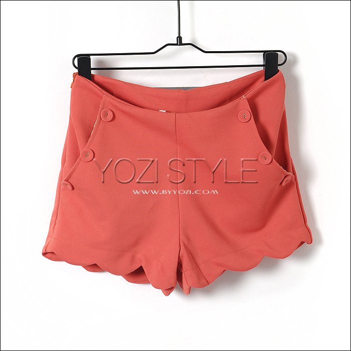 T-879-021 spring and summer 2012 fashion women's wave laciness slim hip shorts female trousers