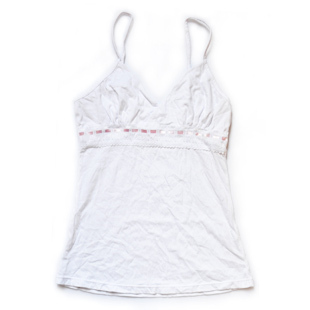 TANG 70 loungewear white 100% cotton spaghetti strap vest women's basic underwear