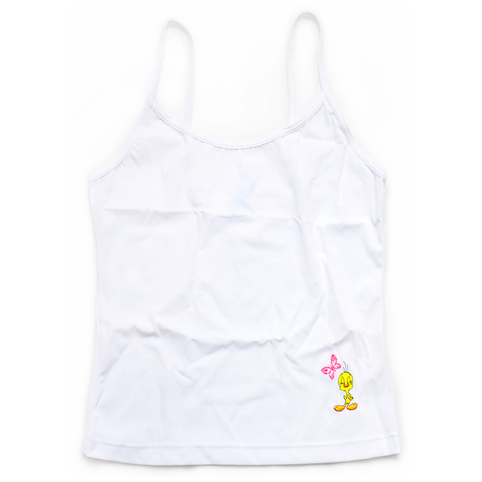 TANG 70 tweety women's white cotton polyester spaghetti strap vest basic vest underwear