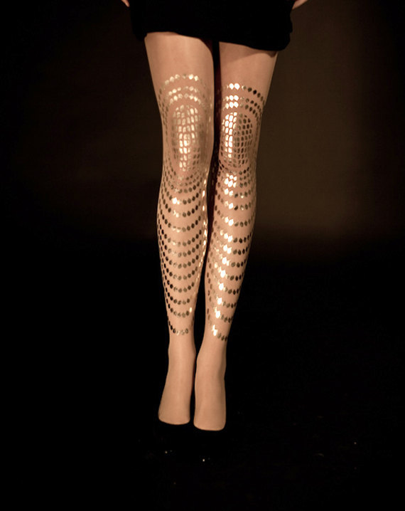 TATTOO tights  stockings  Gold