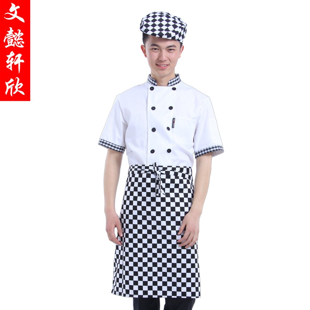 Td248 clothing work wear summer short-sleeve cook suit short-sleeve cook suit