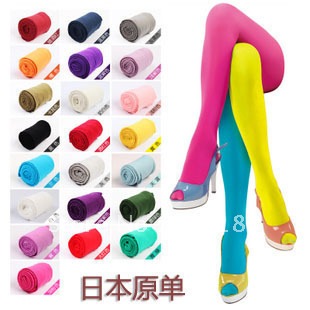 Temperament spandex quality guarantee senior plus crotch senior pantyhose candy color 12pics available SCOO5Fast/freeshipping