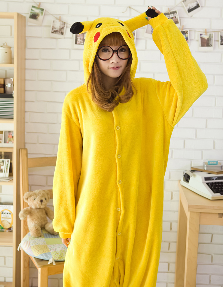 Thatmany cartoon animal lovers one piece coral fleece magic sleepwear